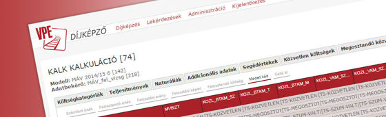 Vasúti Pályakapacitás-elosztó Kft. - Díjképző rendszer kifejlesz